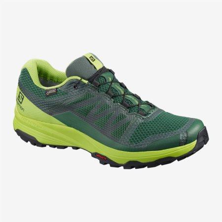 Salomon XA DISCOVERY GTX Mens Trail Running Shoes Green UK OHDZ